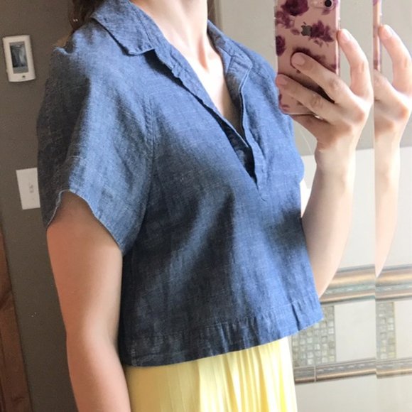 Kate Spade Adjustable length chambray shirt/tunic - Picture 13 of 13